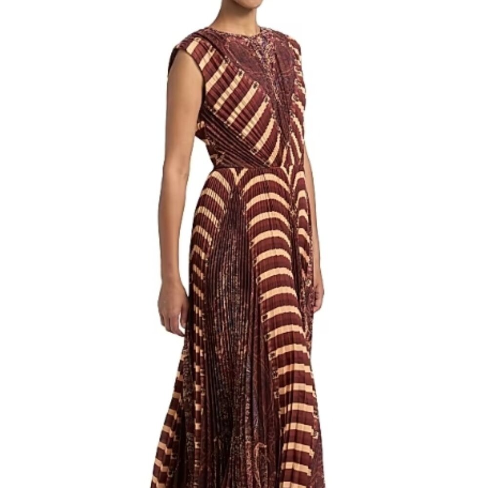 NWT ULLA JOHNSON Violeta Midi Dress in Topaz M $1,100 - Picture 2 of 9